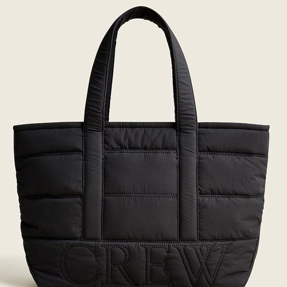 J. CREW Puffer Logo Tote Bag With PrimaLoft New With Tags - Picture 1 of 9